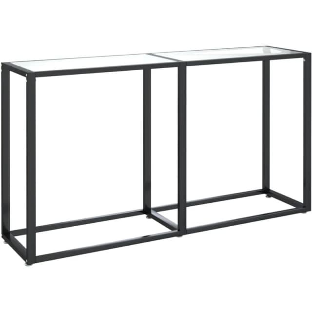 VIDAXL Console Table Transparent 140x35x75.5cm Tempered Glass Vidaxl 8720286462713