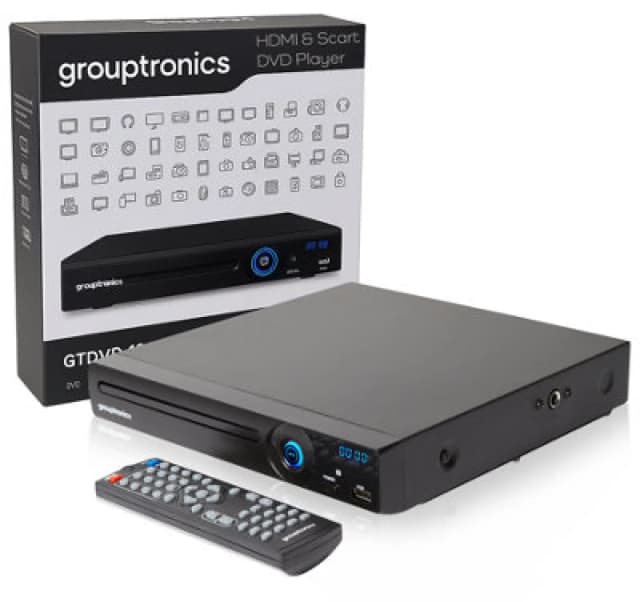 Grouptronics Multi Region DVD Player & Karaoke Player with HDMI Black unisex