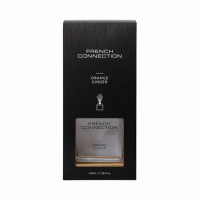 French Connection French Connection Orange & Ginger Reed Diffuser 100ml Natural Wooden Surround Natural 100ml Unisex 5056791600214