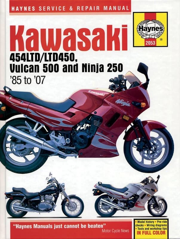 2053 - Haynes Repair Manual For Kawasaki EN450 1985-1990 2053