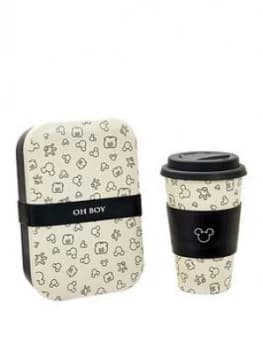 Mickey Mouse Bamboo Travel Mug And Lunch Box Set