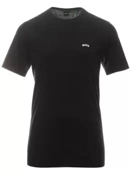 BOSS Logo-print Crew-neck T-Shirt Black