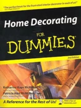 Home Decorating for Dummies by Katharine Kaye Mcmillan Paperback