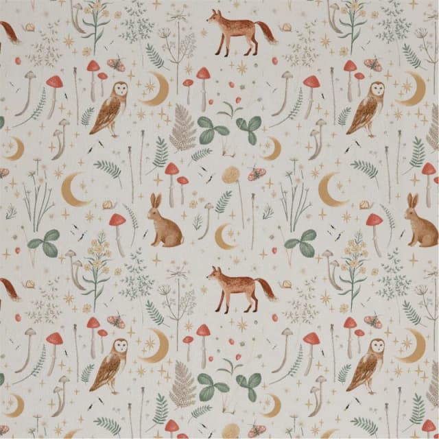 Catherine Lansfield Enchanted Twilight Animals Wallpaper Natural unisex One Size