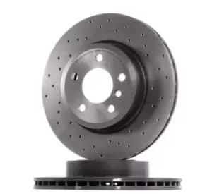 PAIR BREMBO BRAKE XTRA DRILLED DISC 09.9581.1X