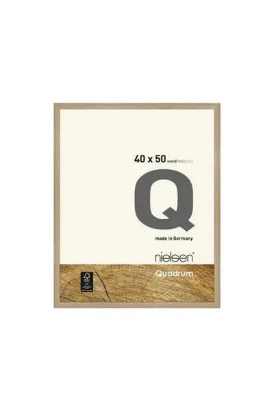 Nielsen Quadrum 40 x 50cm Wooden Picture Frame With Protective Glass Front Light Oak