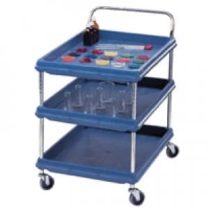 Slingsby 3 Tier Blue W984xD689mm Deep Ledge Trolley 310788