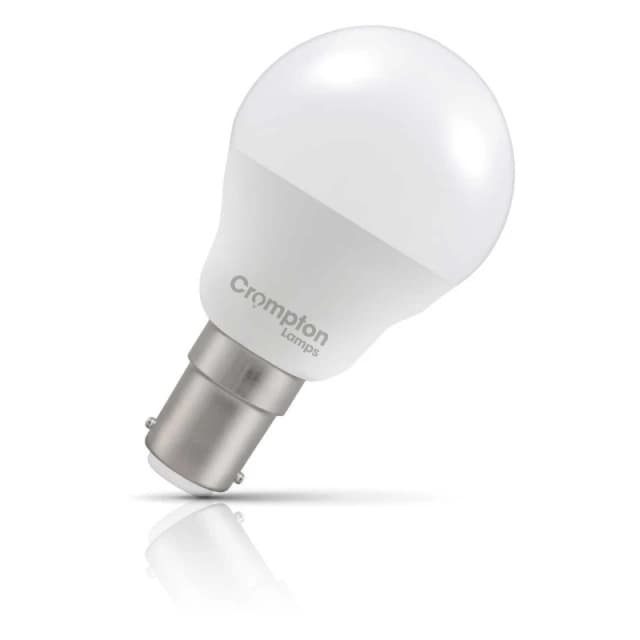 Crompton Lamps LED Golfball 2.2W B15 Daylight Opal (25W Eqv)