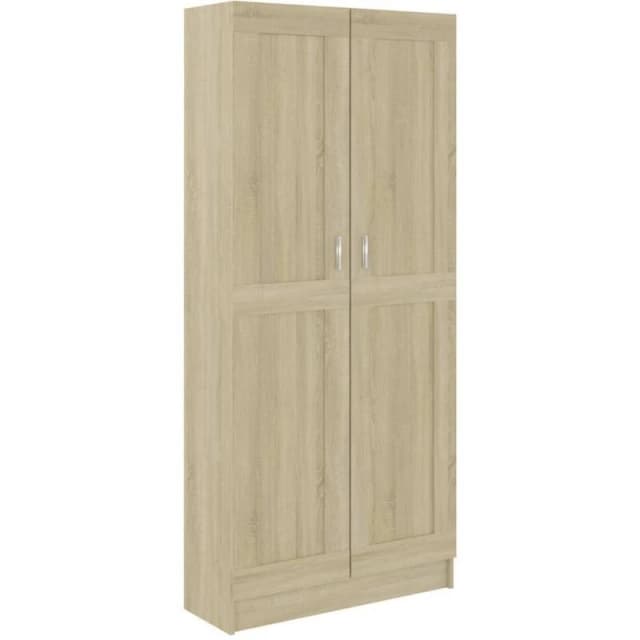 VIDAXL Book Cabinet Sonoma Oak 82.5x30.5x185.5cm Engineered Wood Vidaxl 8720286134177
