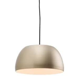 Connery 1 Light Dome Ceiling Pendant Matt Nickel, E27