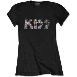 KISS - Logo Womens Large T-Shirt - Black