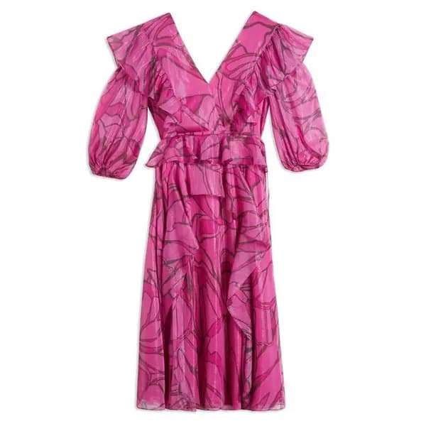 Ted Baker Victoir Midi Dress - Pink 8