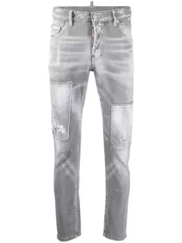 DSQUARED2 Washed Skater Jeans Grey