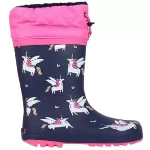 Gelert Cuff Welly Boot Childs - Blue
