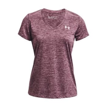 Under Armour Tech Twist T Shirt Ladies - Ash Plum
