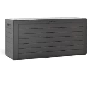 Garden Storage Box Anthracite Wood Effect 300L