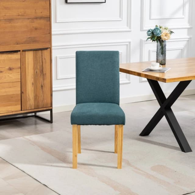 Artemis Home Almont Fabric Dining Chairs - Set of 2 in Teal Size: 2 Pack Teal Unisex 2 Pack