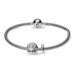 Ladies Christina Sterling Silver 17cm Bracelet With Charm