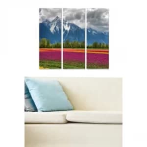 MDF1043142 Multicolor Decorative MDF Painting (3 Pieces)