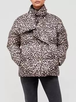 Kate Spade New York Leopard Padded Jacket - Animal
