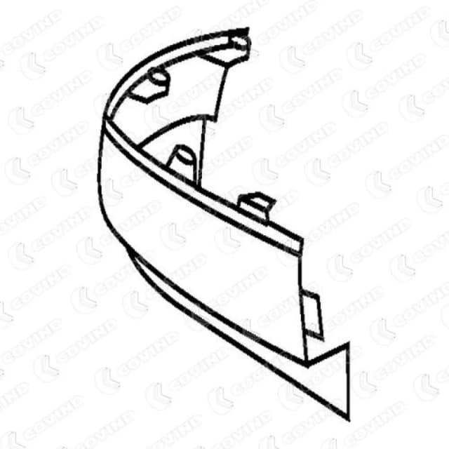 COVIND 560/111 Bumper Right, Black Bumper (938)