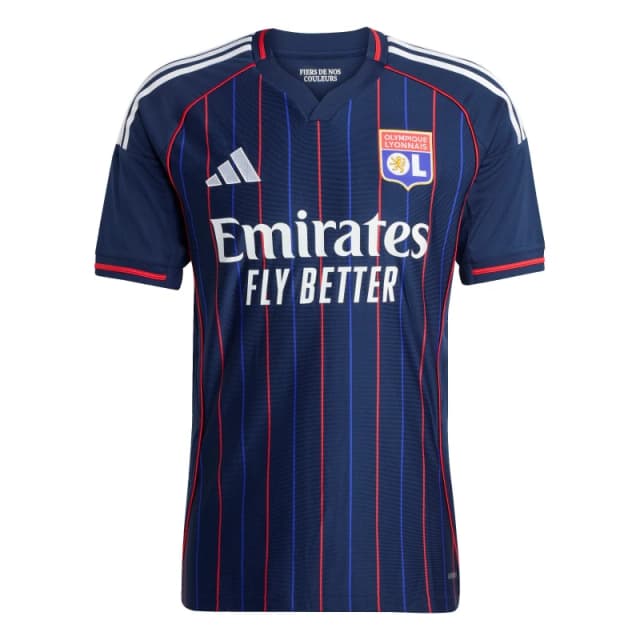 adidas Olympique Lyon Away Shirt 2025 2026 Adults Blue male XL
