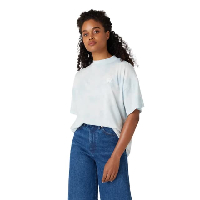 Wrangler Womens crew neck T-Shirt Wrangler Bleu Female XS