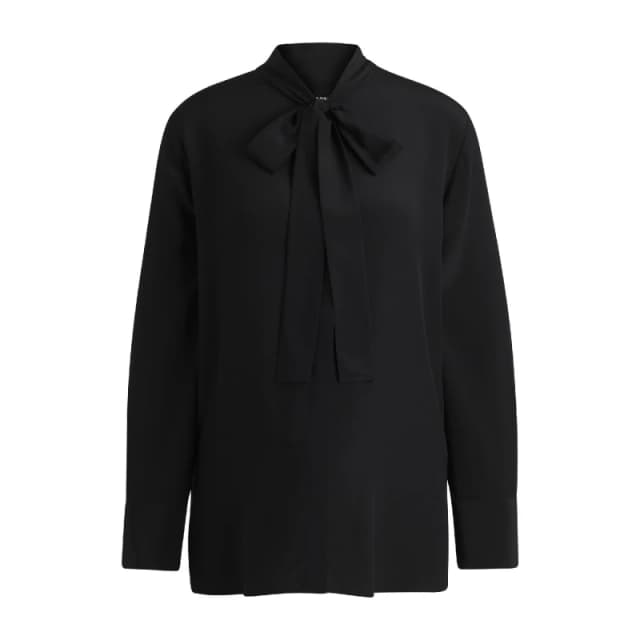 Boss Womens Bryon Thursday Long Sleeve Blouse Black female 4 (XXS)