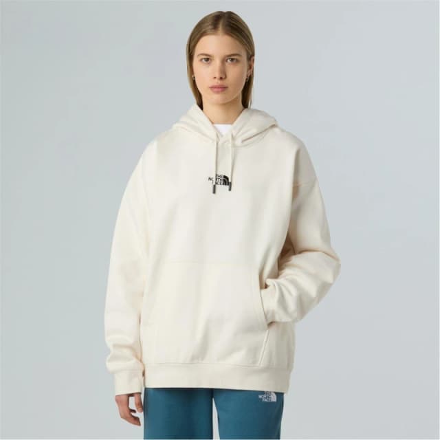 The North Face Womens TNF Essential Oversized Hoodie White Dune female 12 (M)