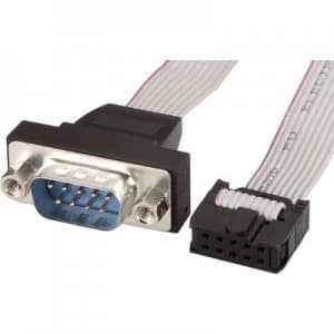 Series Parallel Cable 1x D SUB plug 9 pin 1x 10 pin socket strip 0.26 m