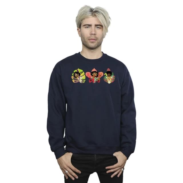 Disney Men Encanto Family Line Sweatshirt in Navy Size: Small Navy S Male 5063153622029