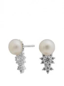 Simply Silver Sterling Silver 925 Freshwater Pearl Mini Stud