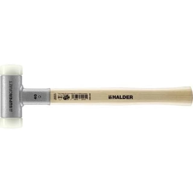 Halder Halder SUPERCRAFT 3366.040 Soft-face hammer Ergonomic handle, Hard, Kickback-free 715g 355mm 3366.040