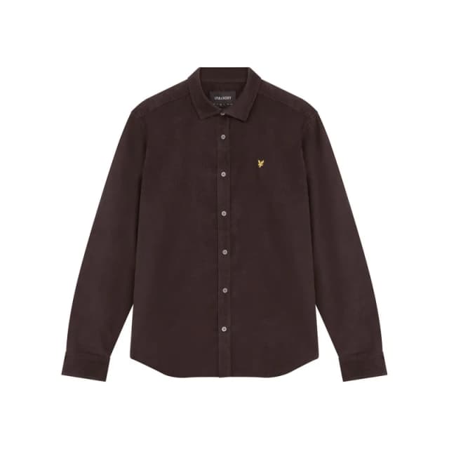 Lyle & Scott Shirt Lyle & Scott Needle Cord Marron Male 2XL