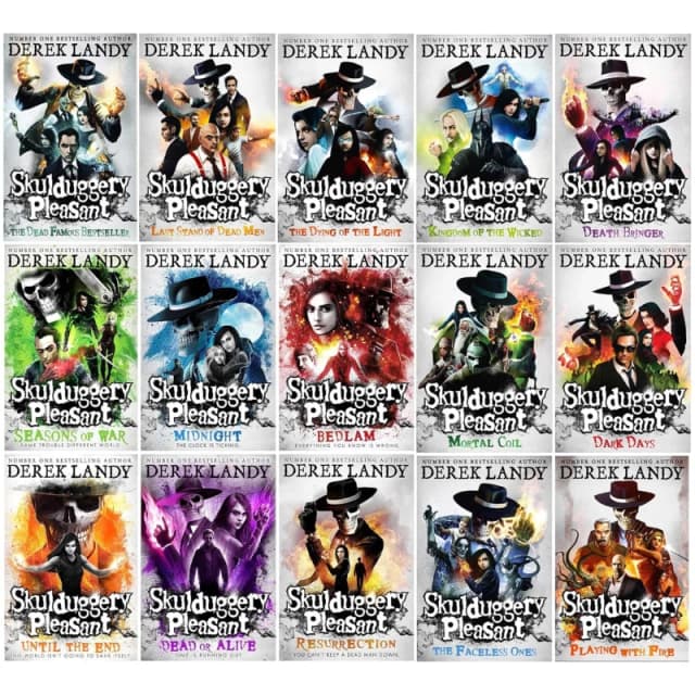 Skulduggery Pleasant 14 Book Set By Derek Landy Includes Playing With Fire Resurrection Midnight Derek Landy Books