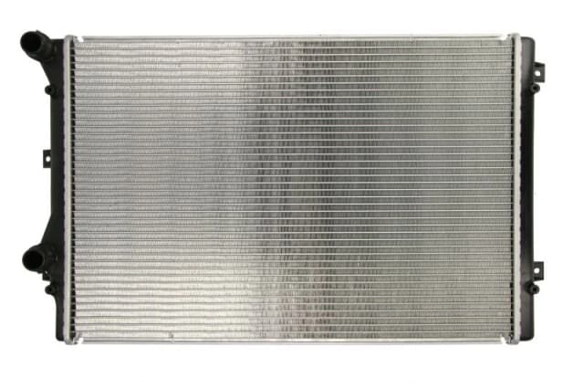 NRF EASY FIT 53816 Engine radiator Aluminium 650 431 32 with seal ring Brazed cooling fins VOLKSWAGEN: Golf 5, GOLF 6, Scirocco III Aluminium Radiator