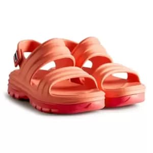 Hunter Womens Bloom Algae Foam Sandals Sun Cup Orange/Rowan Pink 5