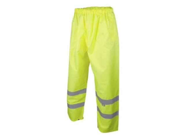 Scan Hi-Vis Yellow Motorway Trousers - Size M (36In) For Ultimate Safety And Comfort