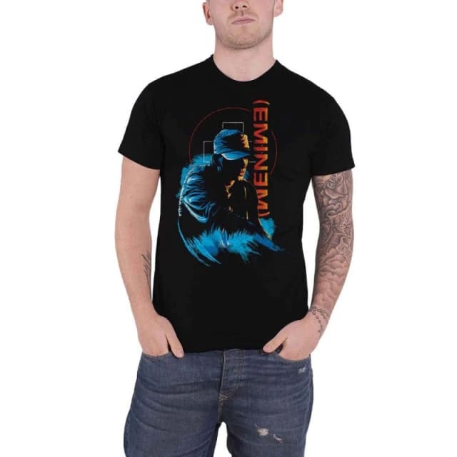 Eminem Eminem Men In Brackets T-Shirt in Black Size: Medium Black M Male 5063238501225