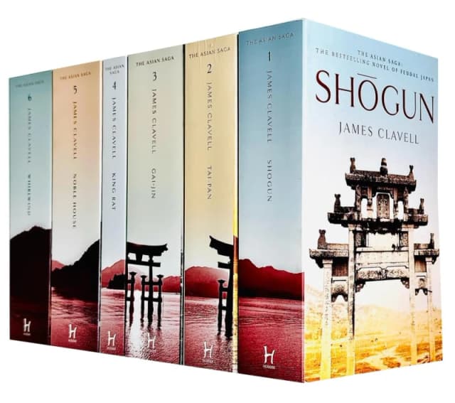 The Novels Of Asian Saga 6 Book Collection By James Clavell Shogun Tai Pan Gai Jin King Rat Noble House Whirlwind James Clavell Books