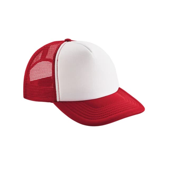 Beechfield Womens Vintage Snapback Trucker Cap in Red Red Female One Size