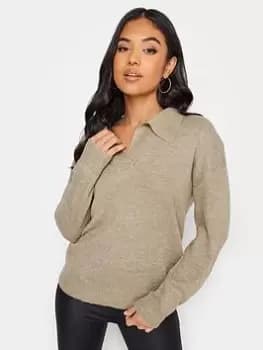 PixieGirl Petite Collared Jumper, Brown, Size 12-14, Women