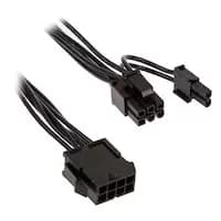 Kolink Adapter 4 + 4-pin CPU to 6 + 2-pin PCIe Black