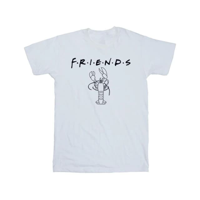 Friends Friends Men Lobster Cotton Logo T-Shirt in White Size: Small White S Male 5063376923590