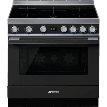 SMEG Portofino CPF9iPAN 90cm Electric Range Cooker with Induction Hob - Anthracite - A+ Rated