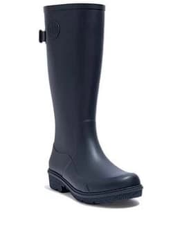 FitFlop Wonderwell Tall Wellington Boots - Navy, Size 5, Women