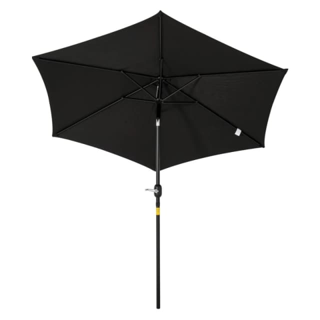 Outsunny 2.7M Garden Parasol Umbrella with Tilt and Crank - Outsunny 5056534550646