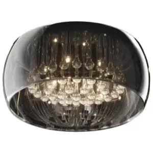 Zumaline Crystal Ceiling Light, Glass, 6x G9