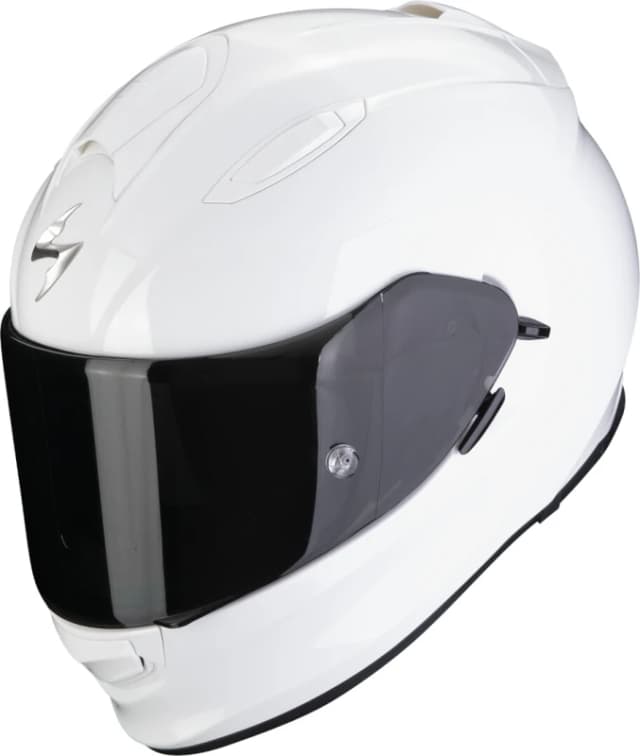 Scorpion EXO-491 Solid White Full Face Helmet Size XS