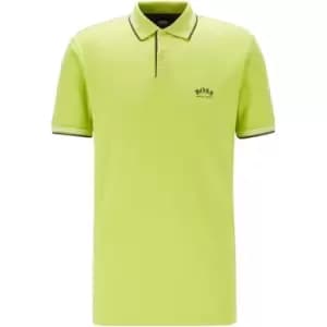 BOSS Paul Tipped Slim Fit Polo Shirt - Green